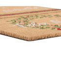 Kāju slaukāmais paklājs DKD Home Decor Balts Brūns Sarkans Zaļš PVC Kokosriekstu šķiedra 60 x 40 x 1