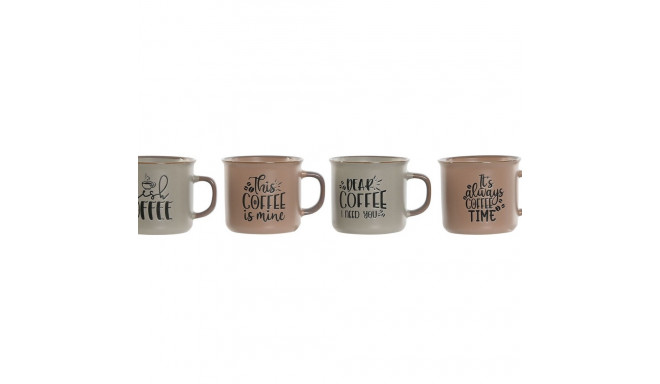 Набор из 4 кружек Mug Home ESPRIT Синий Розовый Керамика 285 ml 9 x 7 x 8 cm