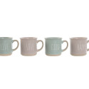 4 Piece Mug Set Home ESPRIT Blue Pink Stoneware Urban