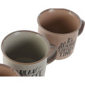4 Piece Mug Set Home ESPRIT Blue Pink Stoneware