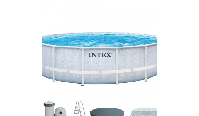Baseins Noņemams Intex Chevron Prism Apaļa 427 x 107 cm