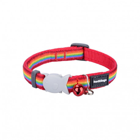 Dog collar Red Dingo STYLE RAINBOW 15 mm x 24-36 cm