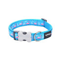 Dog collar Red Dingo STYLE FLAMINGO Turquoise
