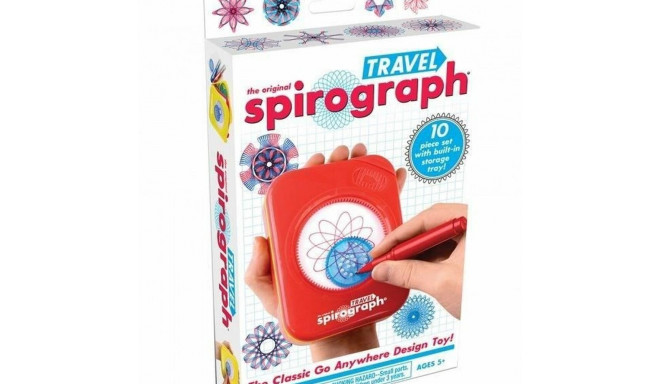 Drawing Set Spirograph Silverlit travel Multicolour 10 Pieces