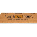 Doormat Airplane Mode Yellow Natural 60 x 1 x 40 cm (12 Units)