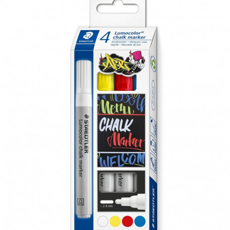 Liquid chalk marker Staedtler Lumocolor 344 4 Pieces
