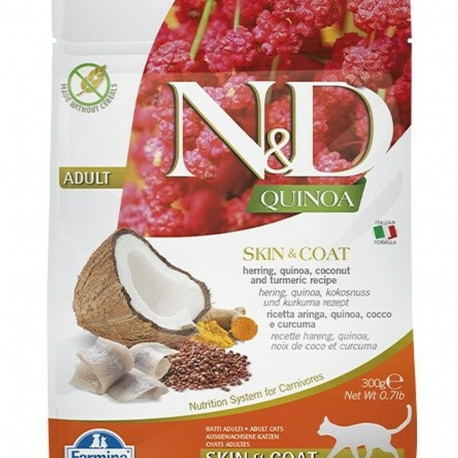 Cat food Farmina Skin&Coat Adult Coconut 300 g