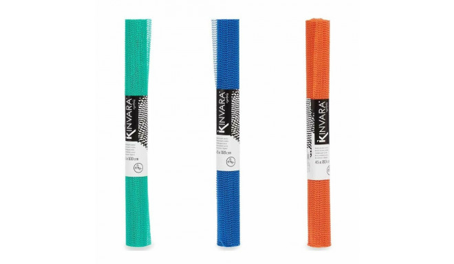 Non-slip Mat Kinvara SJ-A101-4 Green Purple Orange Rubber 45 x 0,1 x 100 cm (12 Units)