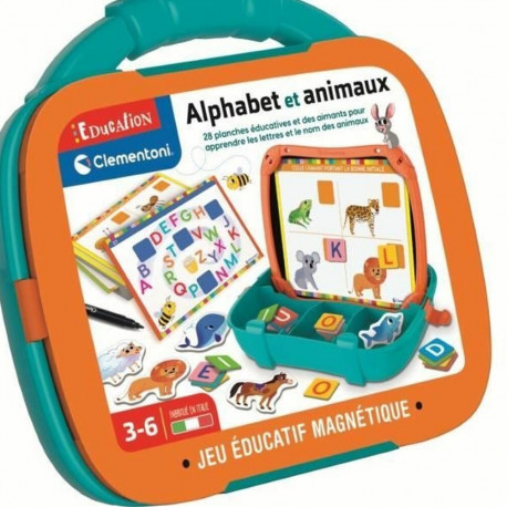 Lauamäng Clementoni Magnetic Letters & Animals Case 27 x 23 x 5 cm 28 x 6 x 24 cm
