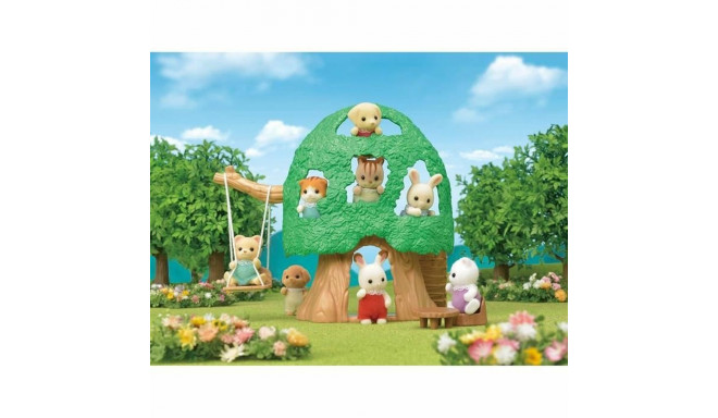 Action Figure Sylvanian Families The Hut and Baby Ecureuil Roux