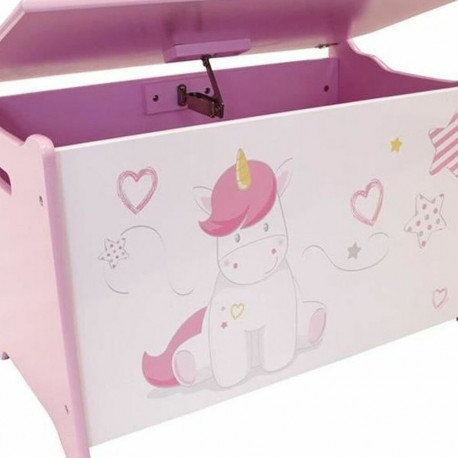 Chest Fun House Unicorn Pink White Wood