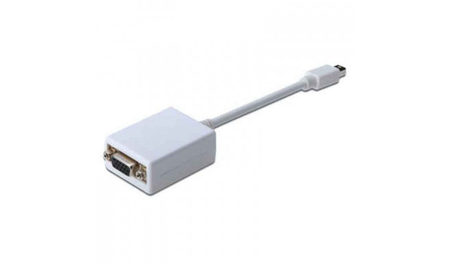 Mini DisplayPort-VGA Adapter Digitus AK-340407-001-W Valge