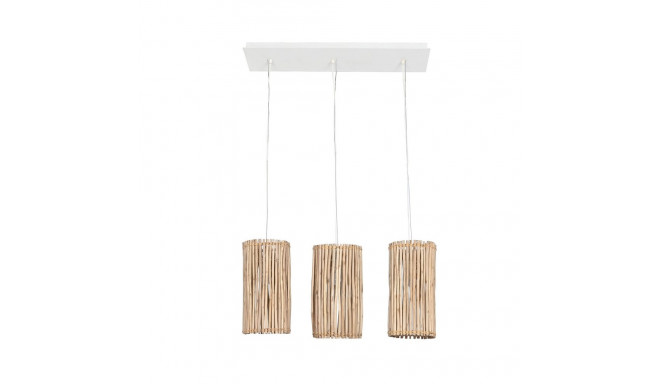 Laevalgusti Home ESPRIT Valge Naturaalne Eukalüpti puit 50 W 20 x 20 x 40 cm