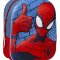 3D-Laste seljakott Spider-Man Punane Sinine 25 x 31 x 10 cm