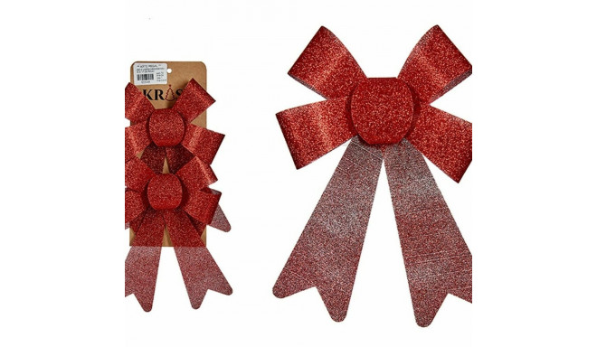 Christmas Decorations Set Krist+ 65548 65548 Red PVC 15 x 2 x 17 cm Lasso (24 Units)