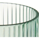 Vase Stripes Green Crystal 8 x 23 x 8 cm (8 Units)