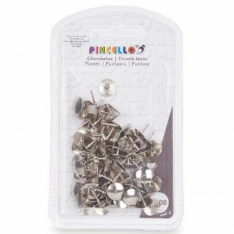 Drawing pins Pincello 395 Silver Metal (24 Units)