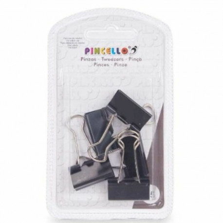 Klambrid Pincello 391 391 Must Metall Klamber Keskmine (24 Ühikut)