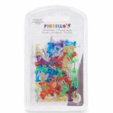 Drawing pins Multicolour Metal Plastic (24 Units)