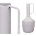 Vase With handle Grey Steel 12 x 30 x 12 cm (6 Units)