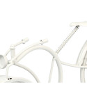 Table clock Bicycle White Metal 40 x 19,5 x 7 cm (4 Units) Table clock Bicycle White Metal 40 x 19,5 x 7 cm (4 Units)