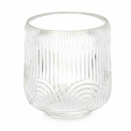 Svijećnjak Gift Decor GJS1010BMS-T GJS1010BMS-T Läbipaistev Kristall 9 x 9,5 x 9 cm Triibud (12 Ühik