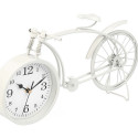 Table clock Bicycle White Metal 38 x 20 x 4 cm (4 Units)