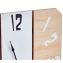 Table clock White Metal MDF Wood 22 x 28 x 7 cm (6 Units)