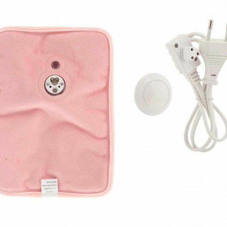 Electric Hot Water Bottle Gift Decor NY-250-R NY-250-R Pink Plastic 380 W Velvet Hands (12 Units)