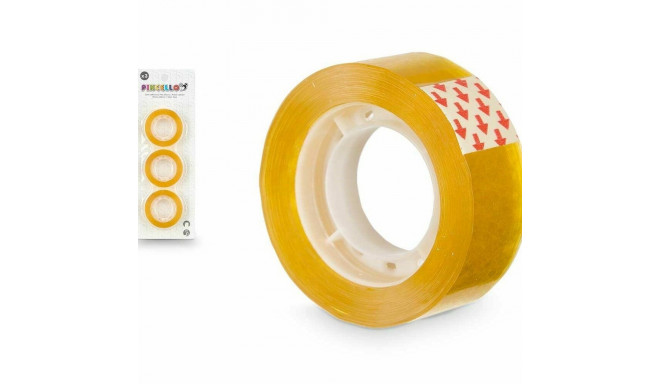 Adhesive Tape Pincello 618 618 Yellow 8,5 x 23 x 2 cm 2,7 x 40 x 1,8 cm Set 3 Pieces (48 Units)
