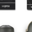 WACACO NANOPRESSO DARK SOULS GREY rankinis maltos kavos aparatas su dėklu, pilka