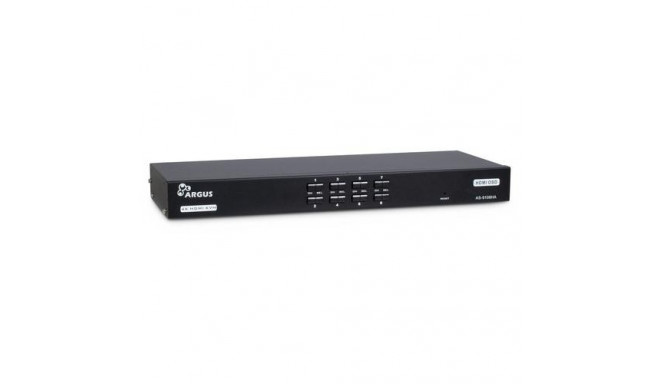 Inter-Tech AS-9108HA KVM switch Rack mounting Black