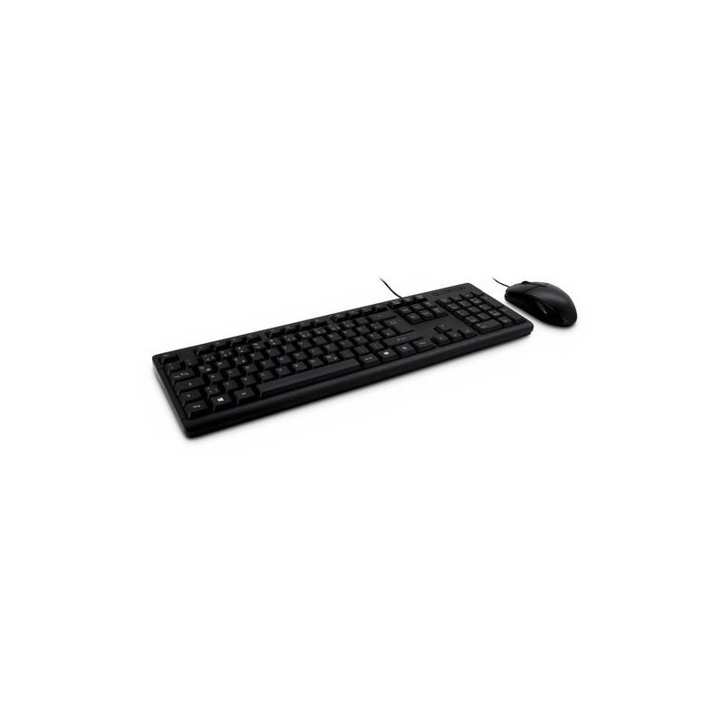 Keyboard Inter Inter-Tech KB-118 EN keyboard Mouse included Office USB QWERTY English ...