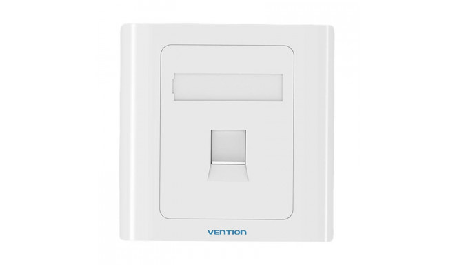 1-Port Keystone Wall Plate 86 Type Vention IFAW0 White