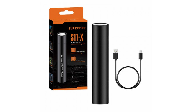 Superfire S11-X flashlight, 700 lm, USB, 5 modes