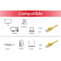 Equip Cat.6A U/UTP Patch Cable, 15m, Yellow