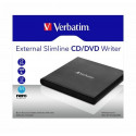 Verbatim External Slimline CD/DVD Writer optical disc drive DVD±RW Black