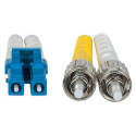 Intellinet Fiber Optic Patch Cable, OS2, LC/ST, 3m, Yellow, Duplex, Single-Mode, 9/125 µm, LSZH, Fib