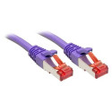 Lindy Rj45/Rj45 Cat6 3m networking cable Violet S/FTP (S-STP)