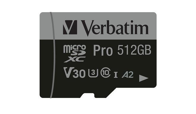 Verbatim Pro U3 512GB Micro SDXC Card