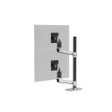 Ergotron LX Series LX Dual Stacking Arm Tall Pole 101.6 cm (40") Aluminium Desk