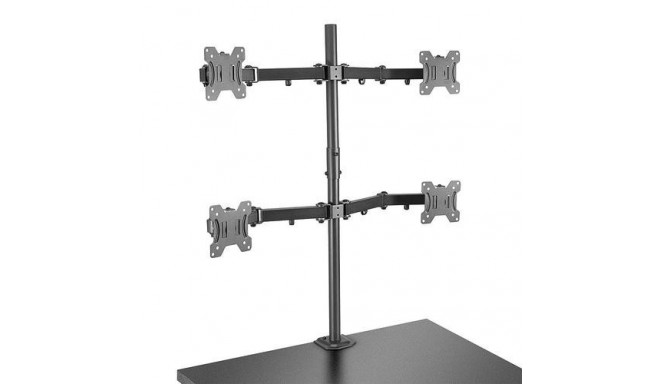 Lindy Quad Display Bracket with Pole and Desk Clamp