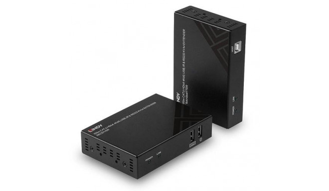 Lindy 100m Cat.6 HDMI 4K60, USB and RS232 KVM Extender