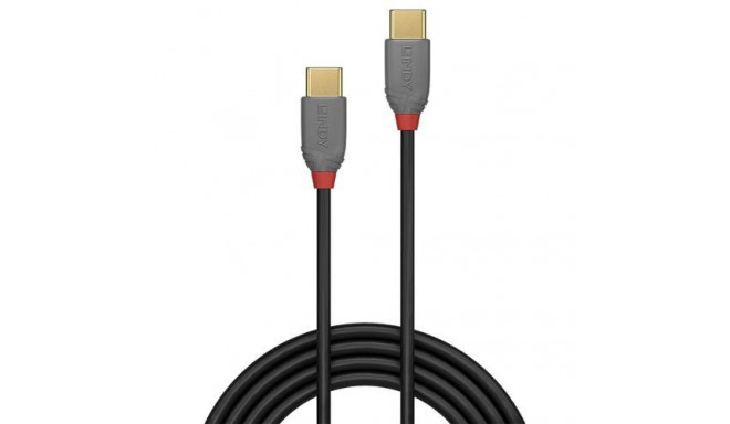 Lindy 3m USB 2.0 Type C to C Cable, Anthra Line