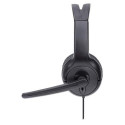 Manhattan Mono Over-Ear Headset (USB) (Clearance Pricing), Microphone Boom (padded), Retail Box Pack