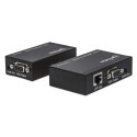 Manhattan VGA Cat5/5e/6 Extender, Extends video and audio signals up to 300m, Black, Three Year Warr