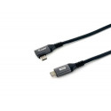 Equip USB 2.0 C to C 90° angled Cable, M/M, 2.0m, 100W with Emark chispet