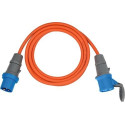 Brennenstuhl 1167650605 power extension 5 m 2 AC outlet(s) Outdoor Orange