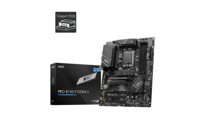 MSI PRO B760-P DDR4 II motherboard Intel B760 LGA 1700 ATX