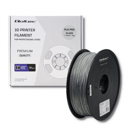 Filament for 3D prit PLA PRO, 1.75m, Silver